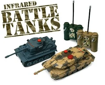 2 VS Mini Remote Control Electric RC Laser Tag Battle Tanks