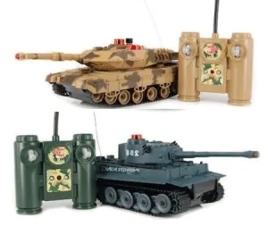2 VS Mini Remote Control Electric RC Laser Tag Battle Tanks