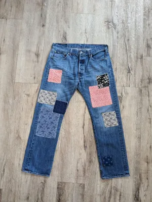#31 Patched Vintage Jeans 34"
