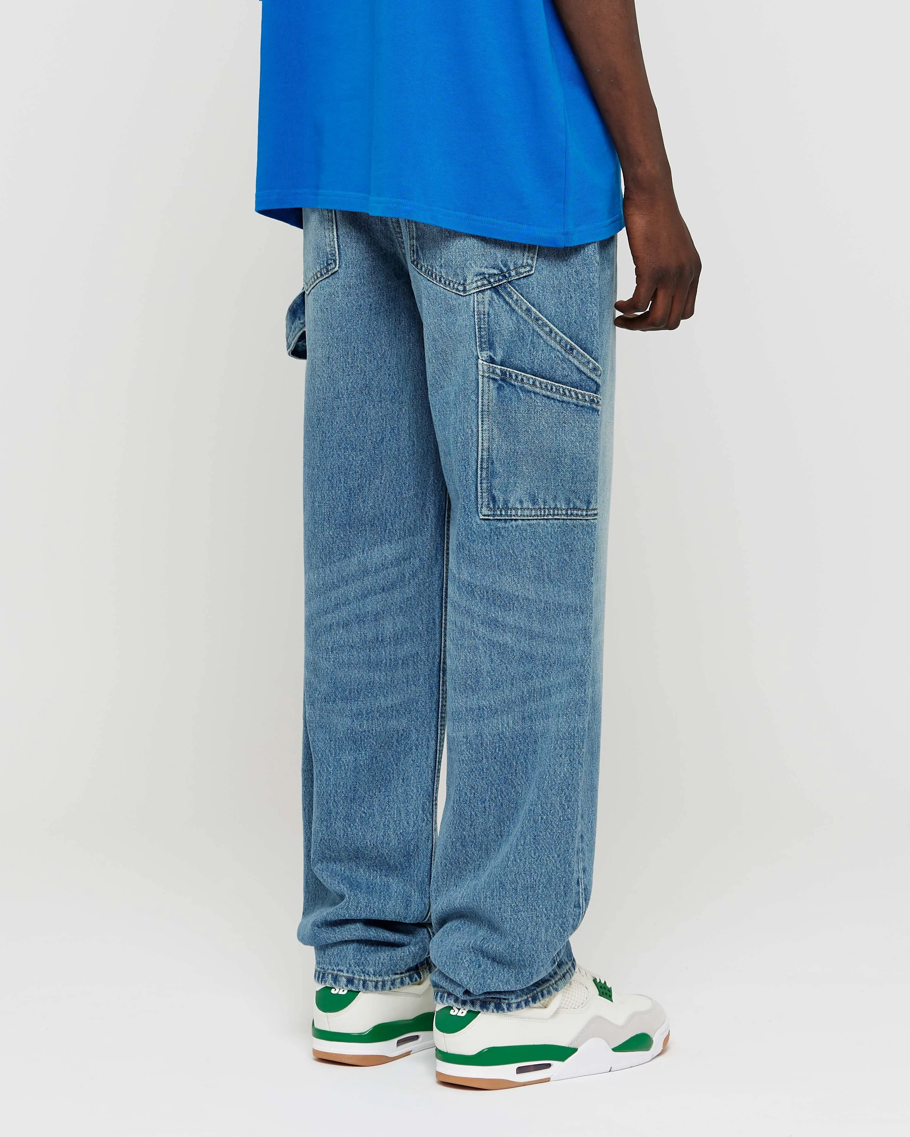 85 Baggy Jeans With Loop light washed blue
