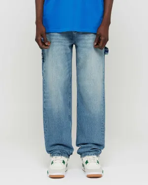 85 Baggy Jeans With Loop light washed blue