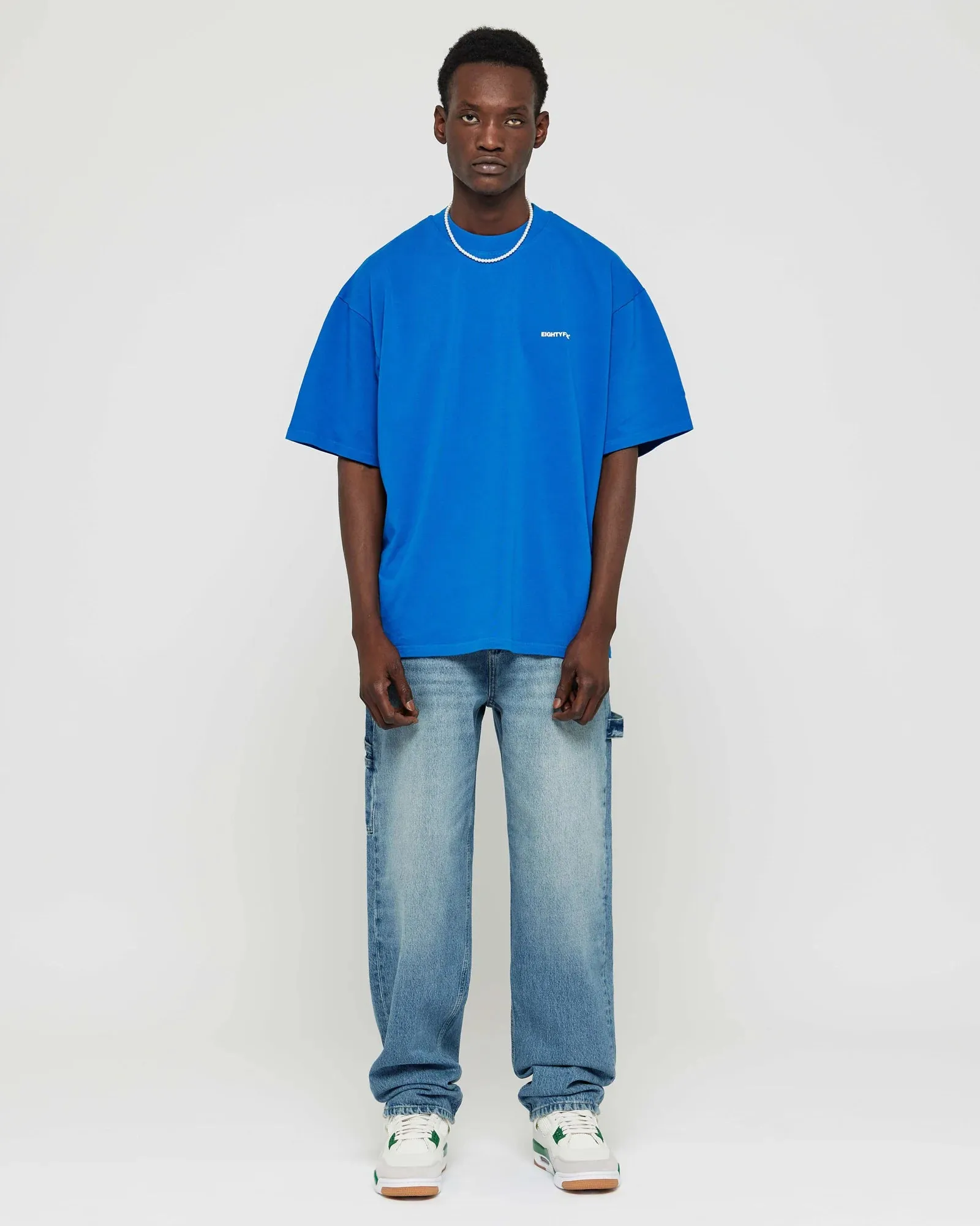 85 Baggy Jeans With Loop light washed blue