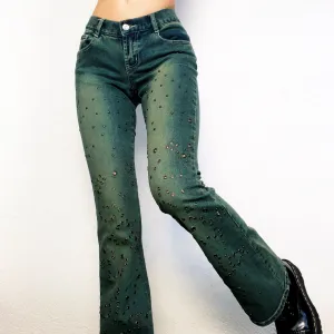 90s Grommet Flare Jeans