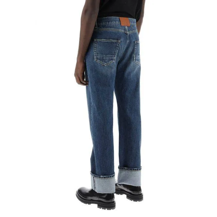 Alexander McQueen straight fit jeans in selvedge denim