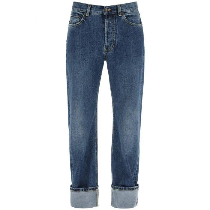 Alexander McQueen straight fit jeans in selvedge denim