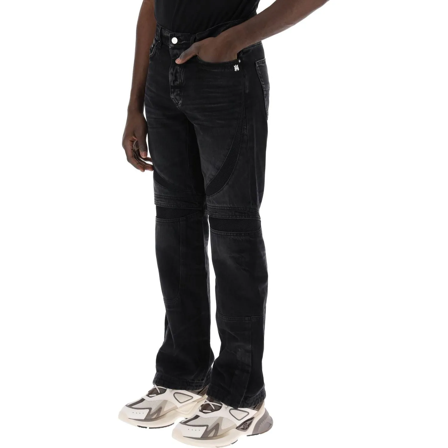 Amiri mx-3 jeans with mesh inserts
