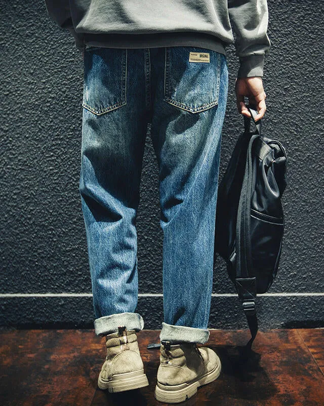 【BLUE LABEL】Ripped Straight Jeans P0019