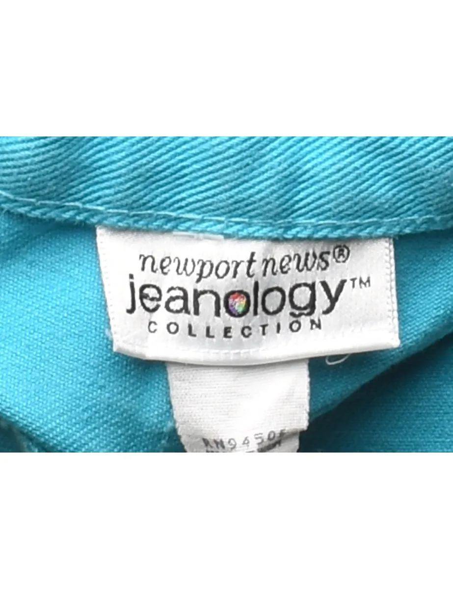 Bright Aqua Blue Jeans - W27 L28