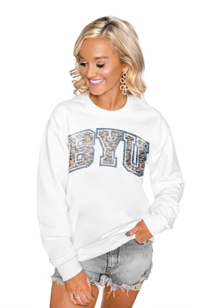 BYU COUGARS "SNAP" PERFECT CREW SWEATSHIRT