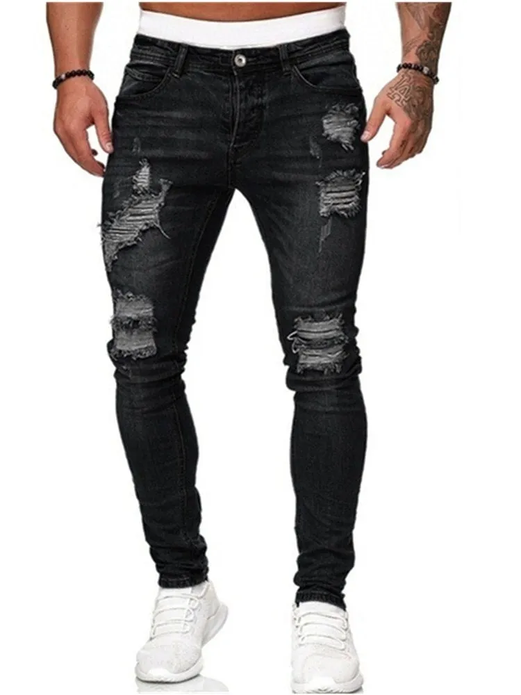 Casual Ripped   Jeans