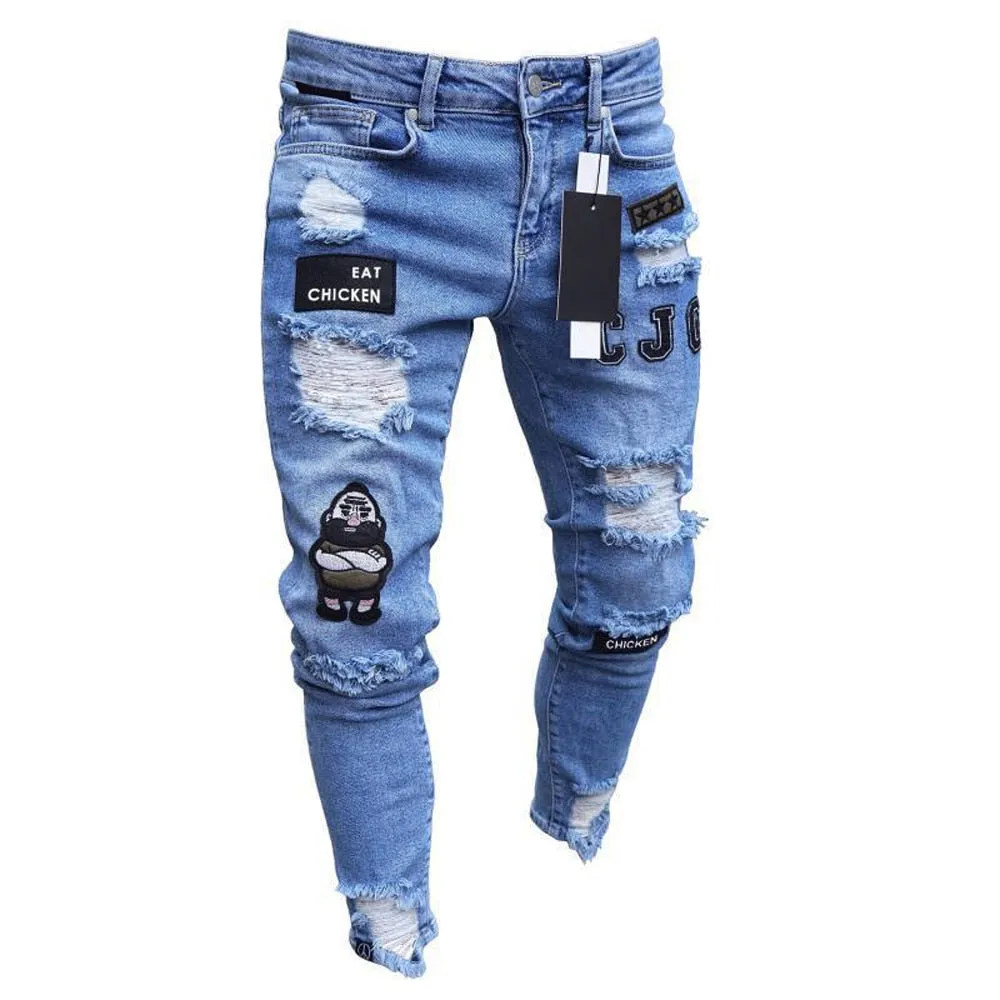 Casual Ripped   Jeans