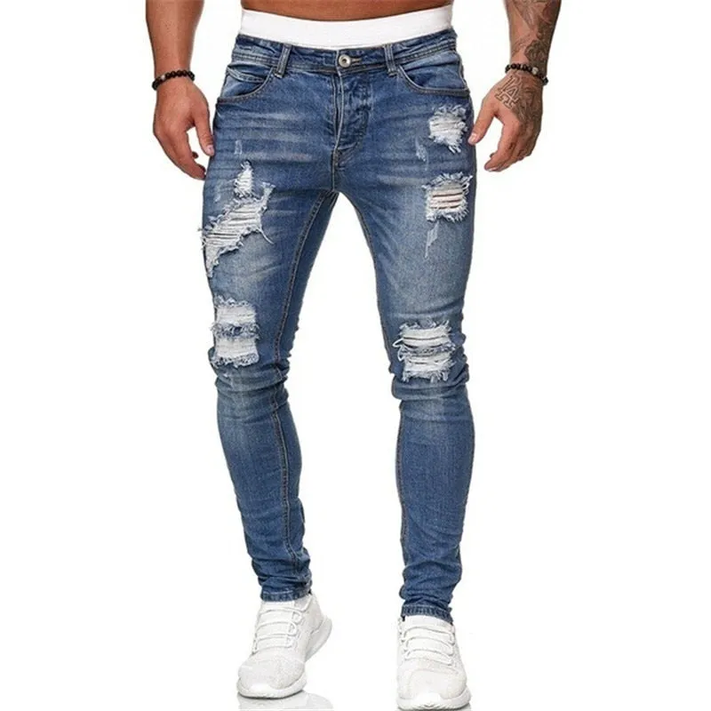 Casual Ripped   Jeans