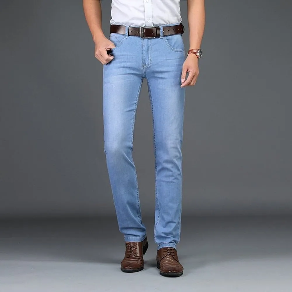 Casual Slim Fit High Stretch Jeans For Men