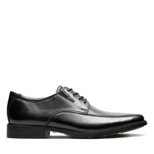 Clarks Men's Tilden Walk Lace Dress Shoes- Black Leather