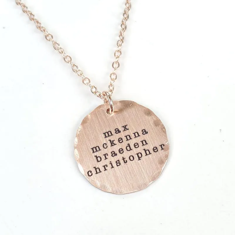 Classic Mom Name Necklace