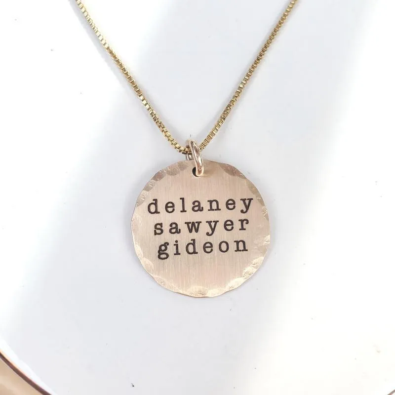 Classic Mom Name Necklace