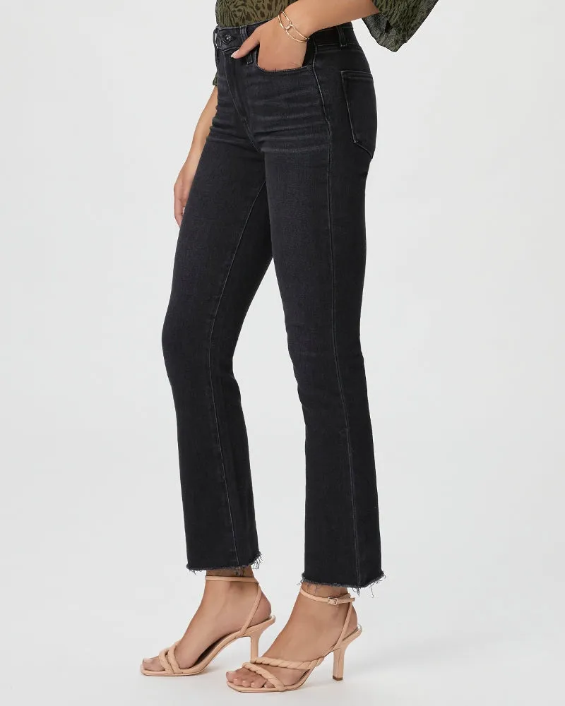 Claudine with Raw Hem Jeans - Black Lotus