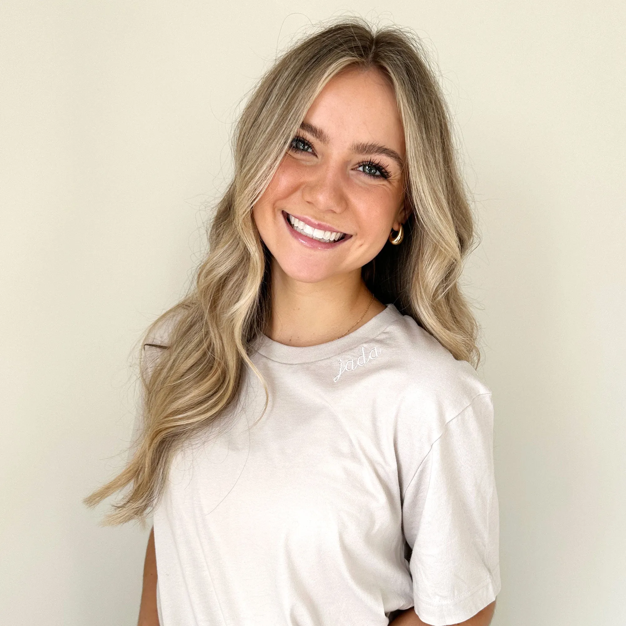 Custom Neckline Embroidered Bella and Canvas T-Shirt