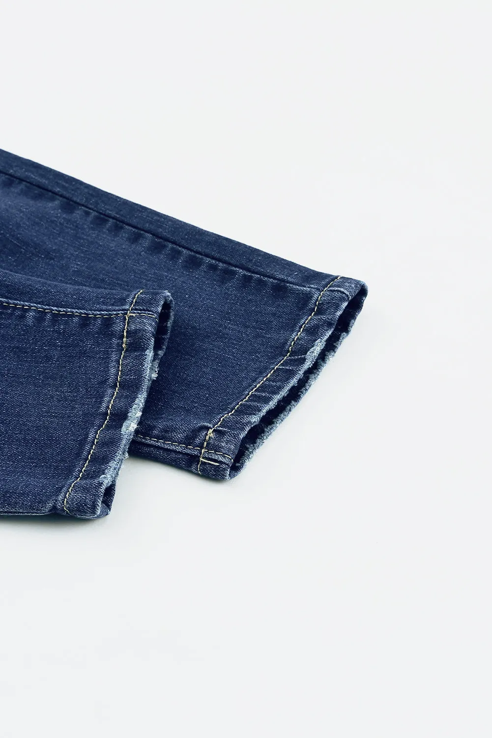 Distressed High Waist Skinny Jeans