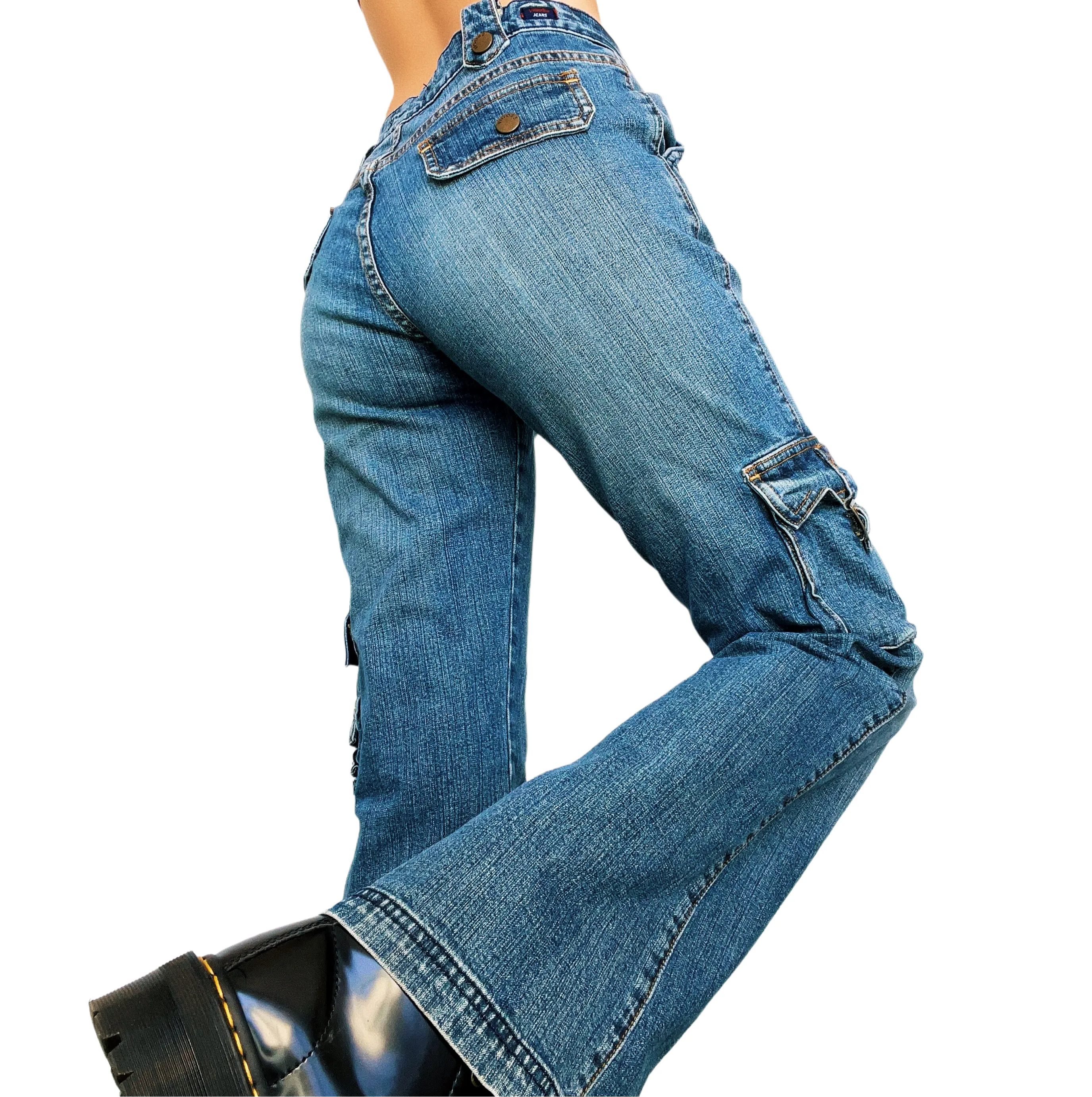 Early 2000s Cargo Jeans (M)