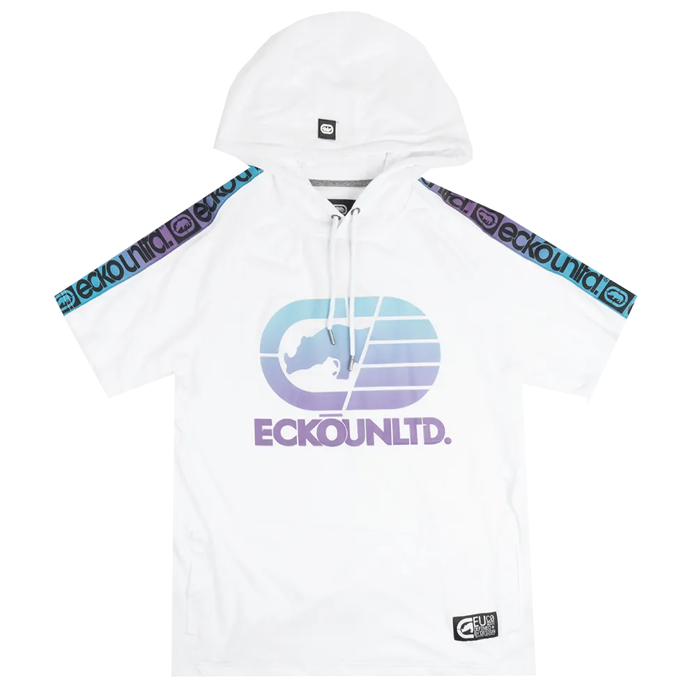 ECKO UNLTD S/S HOODIE SHIRT WHITE - EO31K826