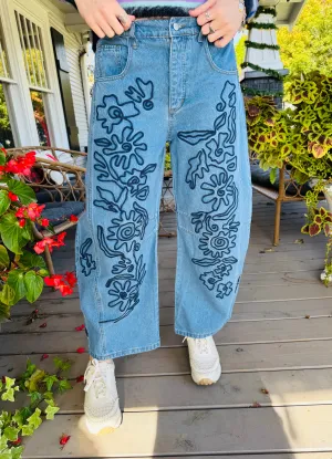 ELIZA EMBROIDERED JEANS
