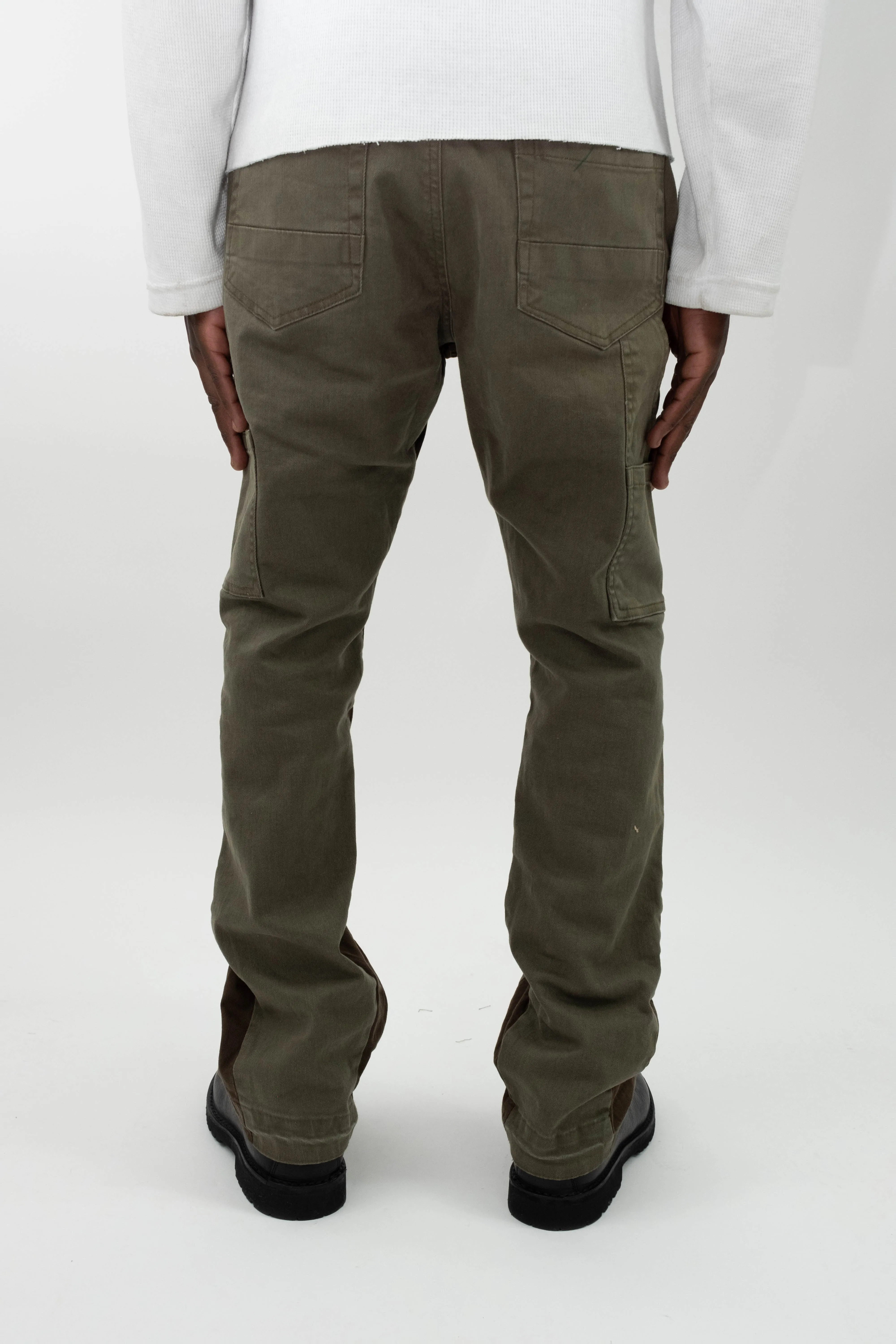 FLARE DENIM - KHAKI