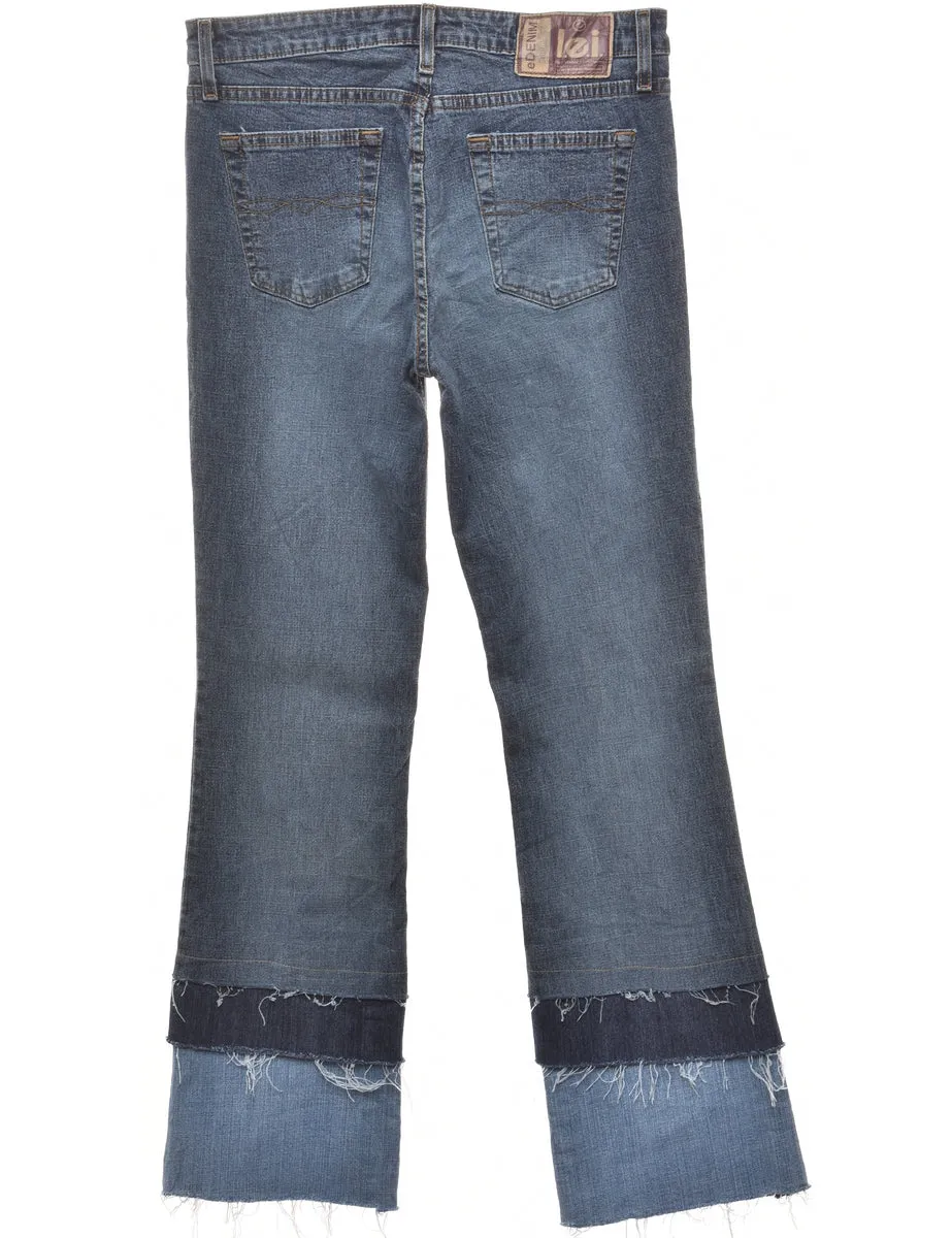Frayed Edge Straight Fit Jeans - W30 L31