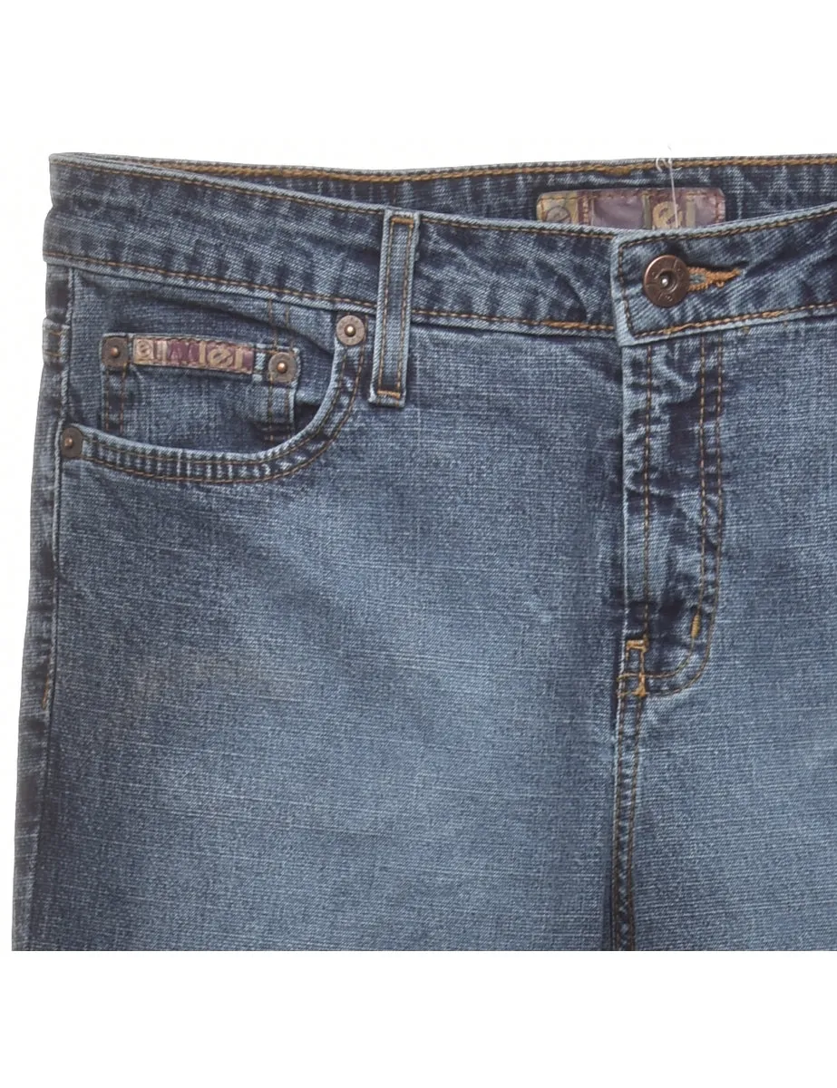 Frayed Edge Straight Fit Jeans - W30 L31