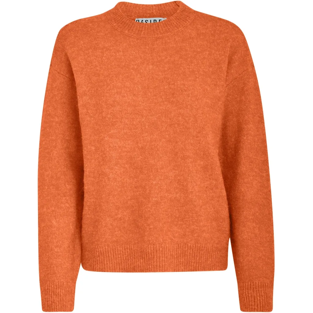 Gea O-neck Pullover - Harvest Pumpkin