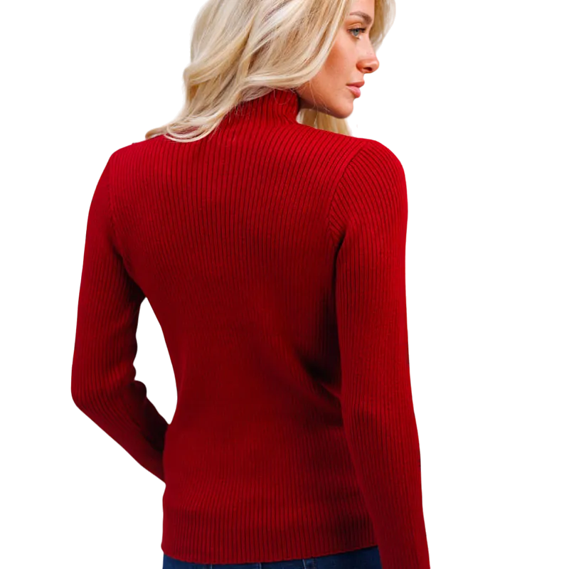 Harcour - Pull femme Swambi rouge rubis