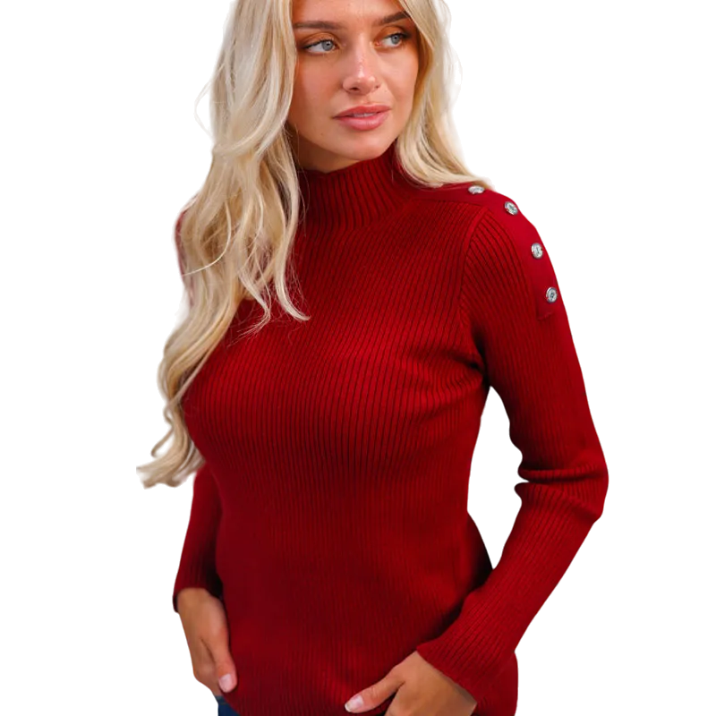 Harcour - Pull femme Swambi rouge rubis
