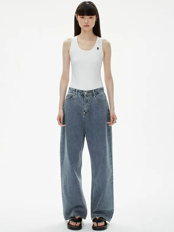 High Waist Outline Jeans