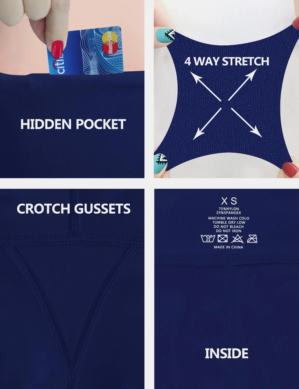 High Waist Running Pants navy_Running