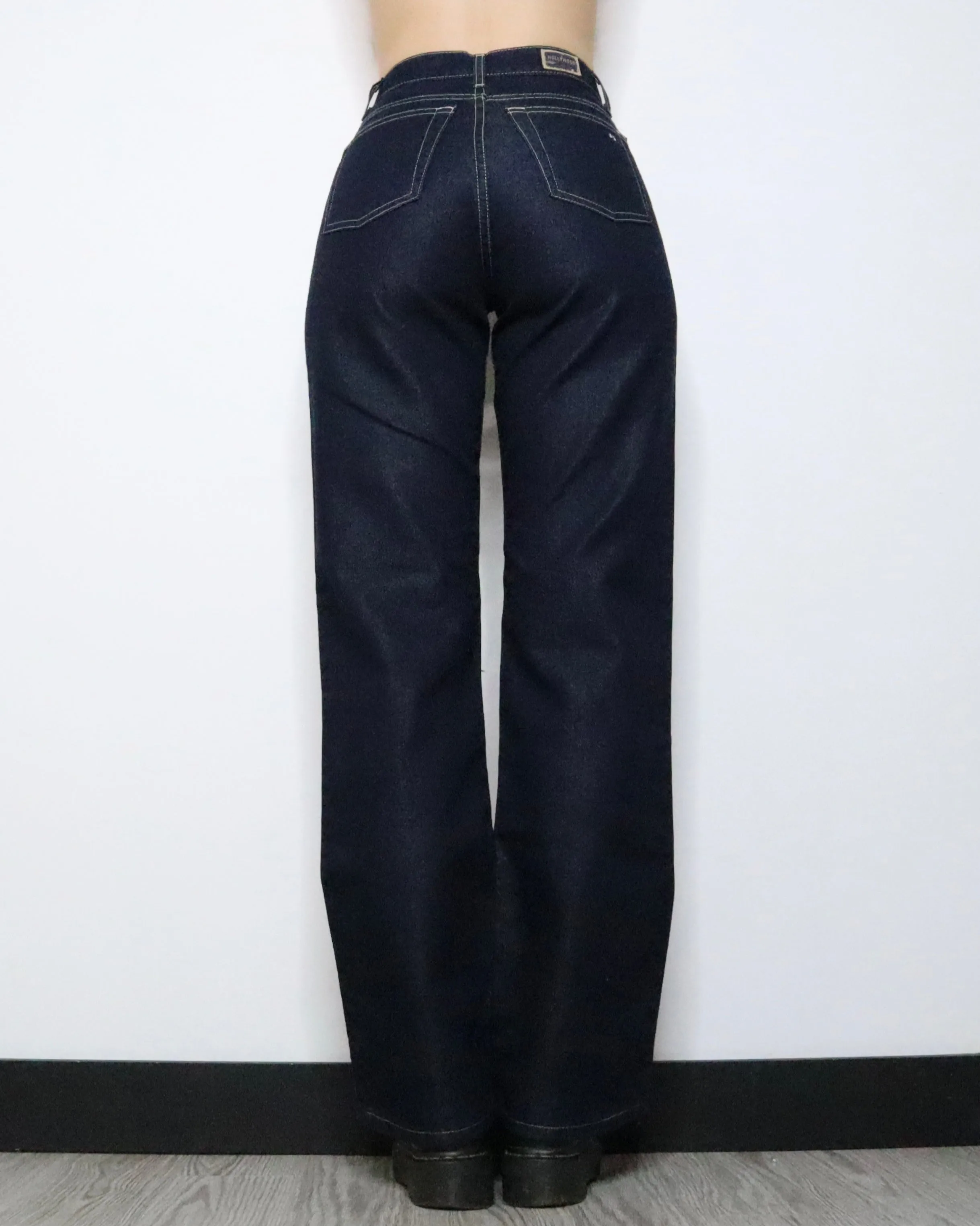 High Waisted Wide Leg Jeans (Small) 