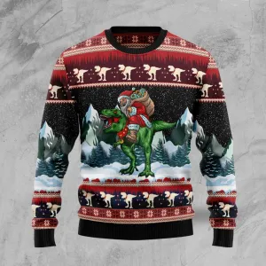 JulesRoche Ugly Christmas Sweater All-Over Print Wool Blend