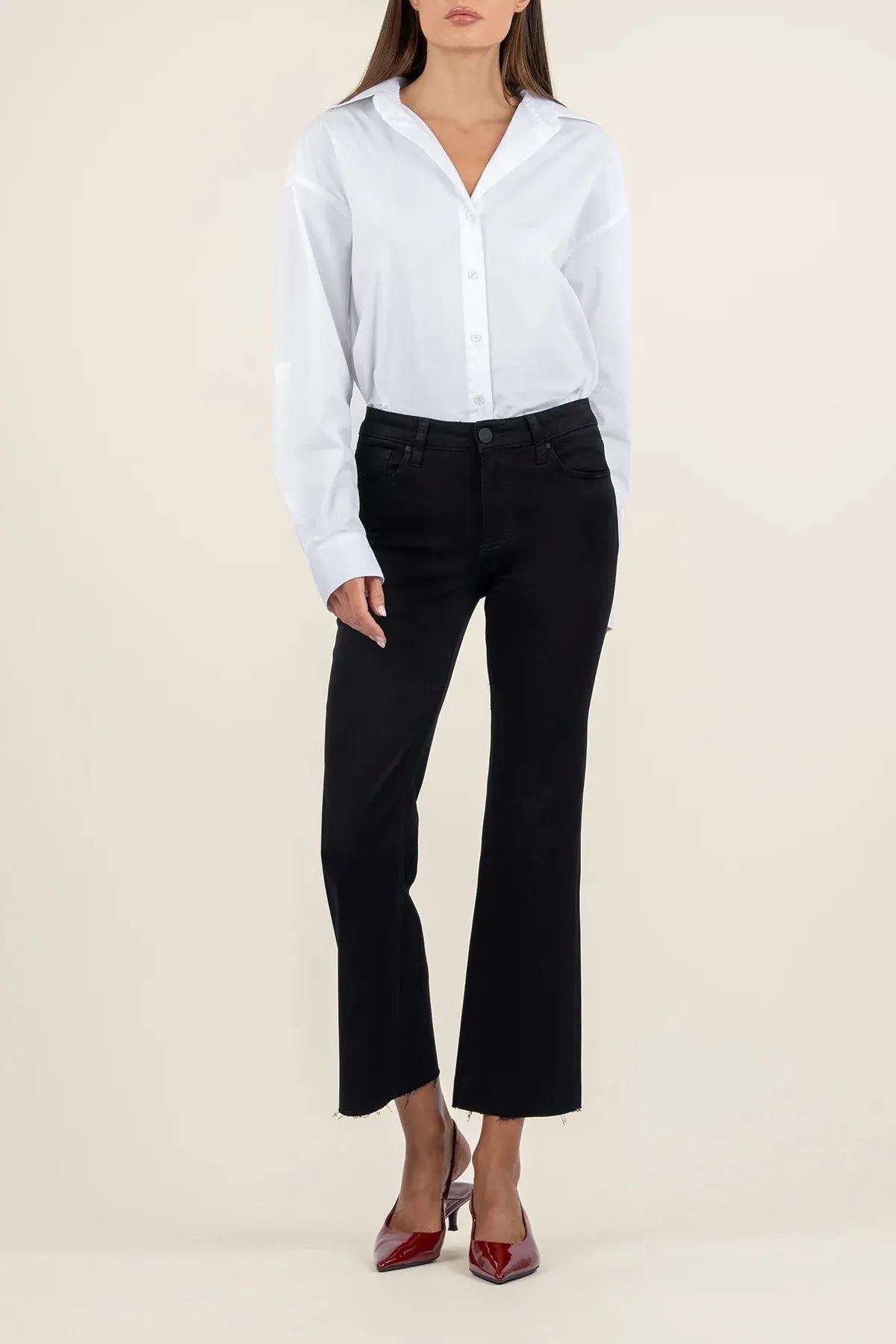 Kelsey Mid Rise Ankle Flare