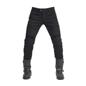 Kevlar Motorcycle Jeans Armoured MK-4 - Jet Black