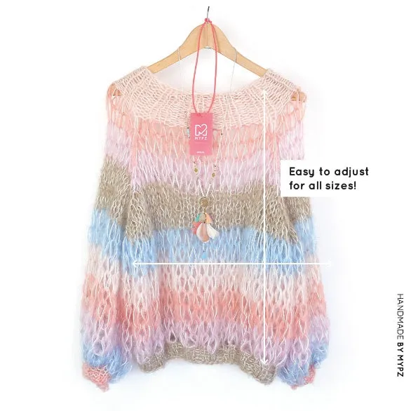 Knit pattern – MYPZ Top-down Club Pullover Pastel No.15 (ENG-NL)