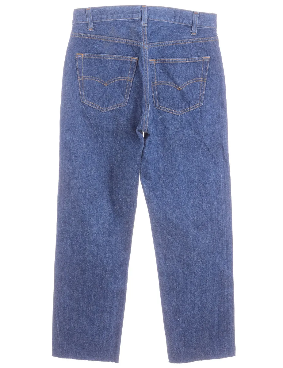 Label Straight Leg Men's Cropped Jeans