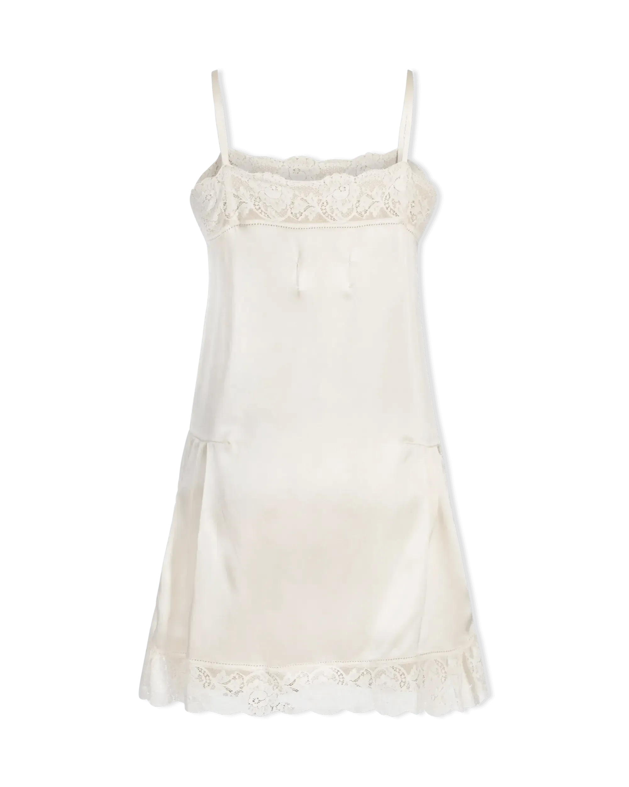 Lace-Detailed Slip Dress