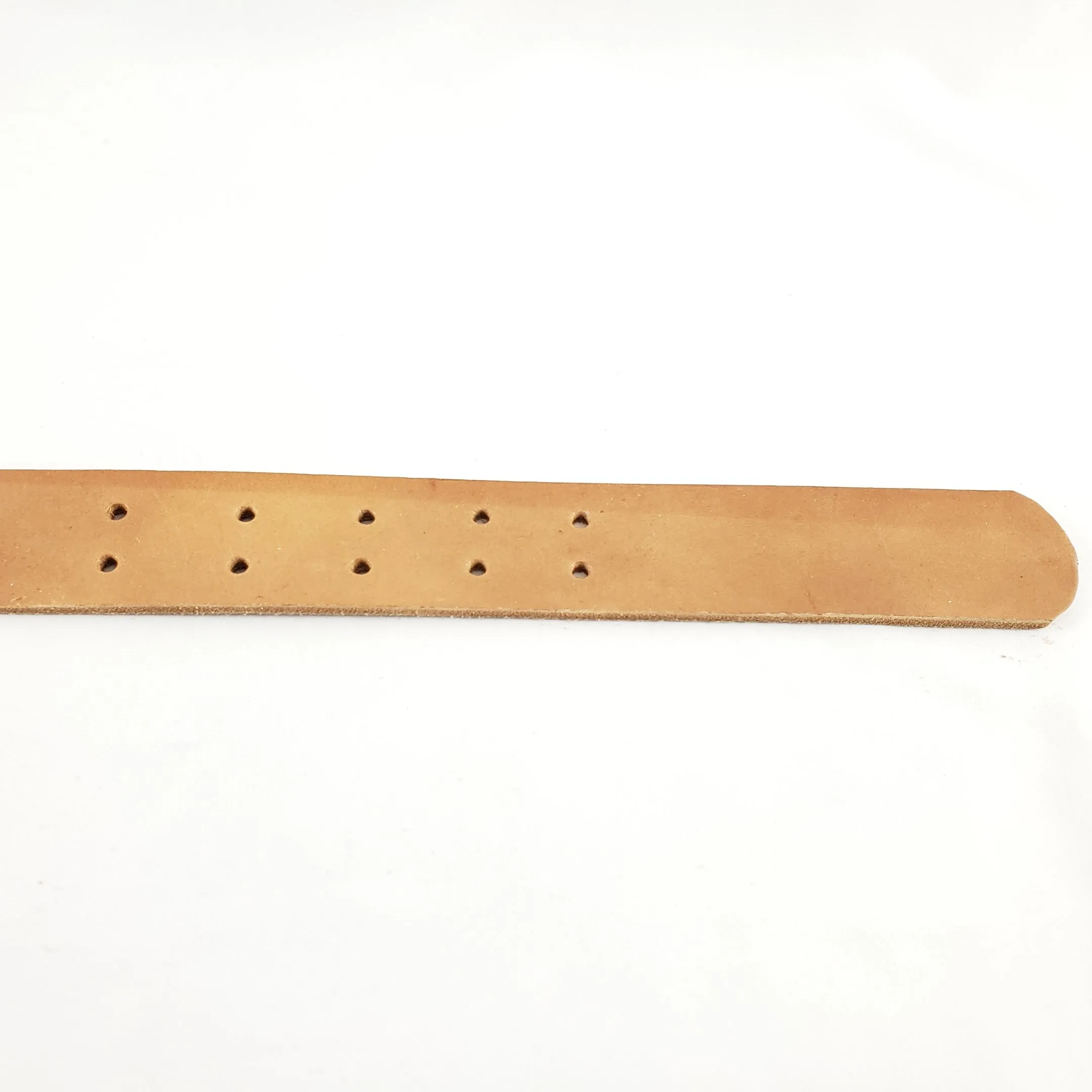 Leather Dog Collar Plane Dark Tan - Large