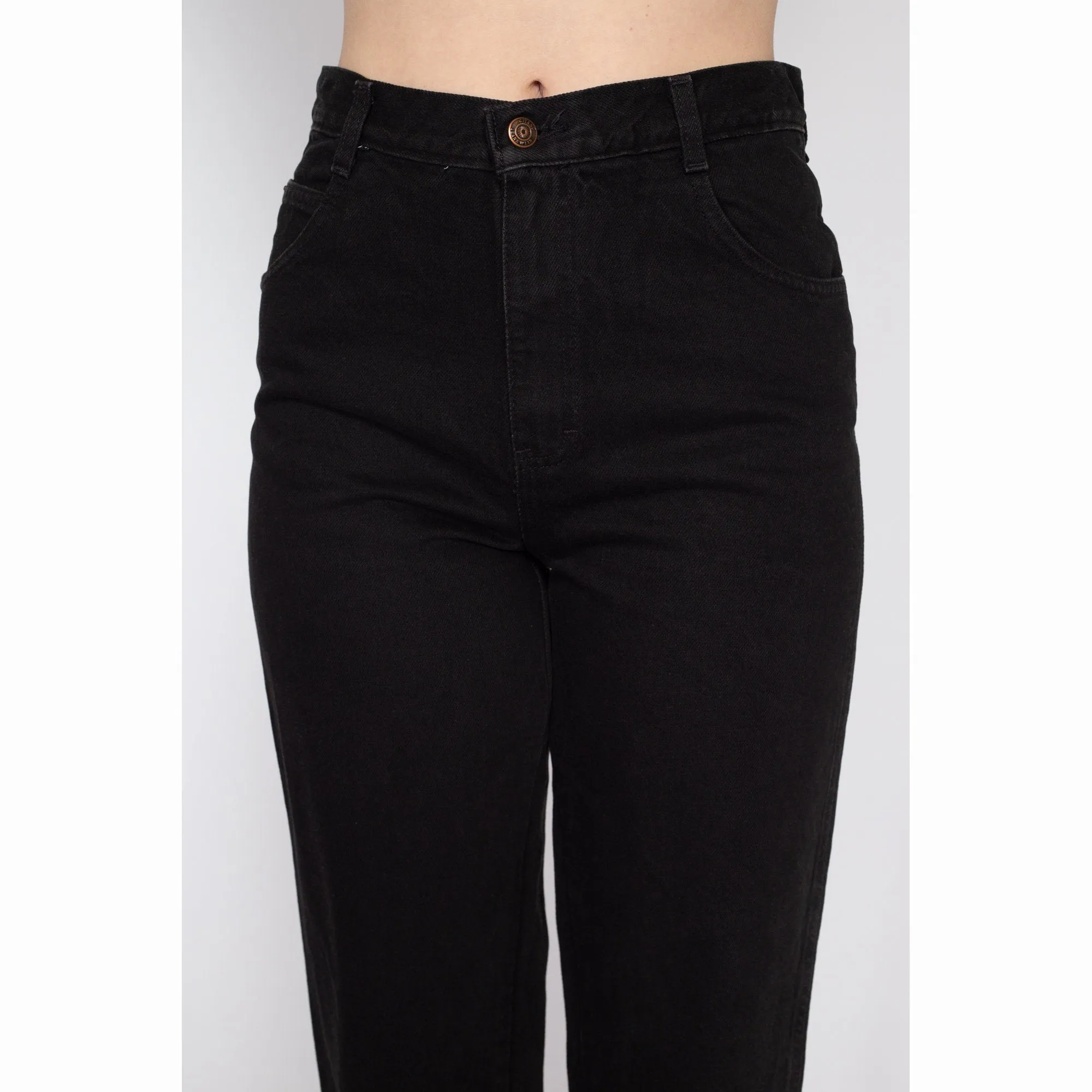 Medium 90s Gitano Black Denim Mom Jeans 29"