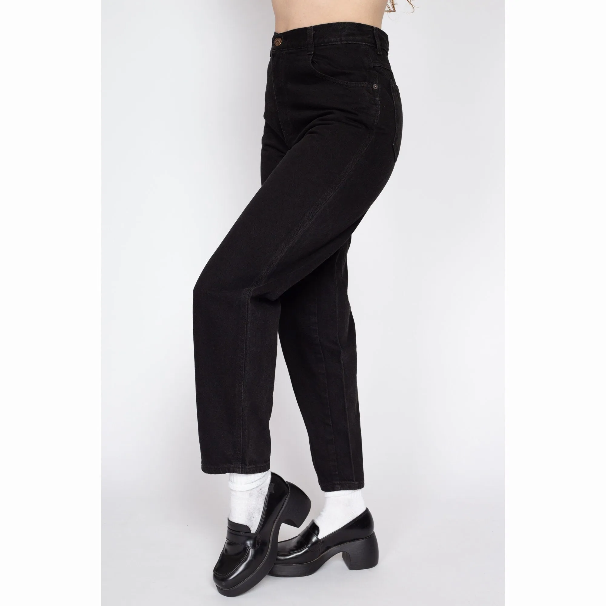 Medium 90s Gitano Black Denim Mom Jeans 29"