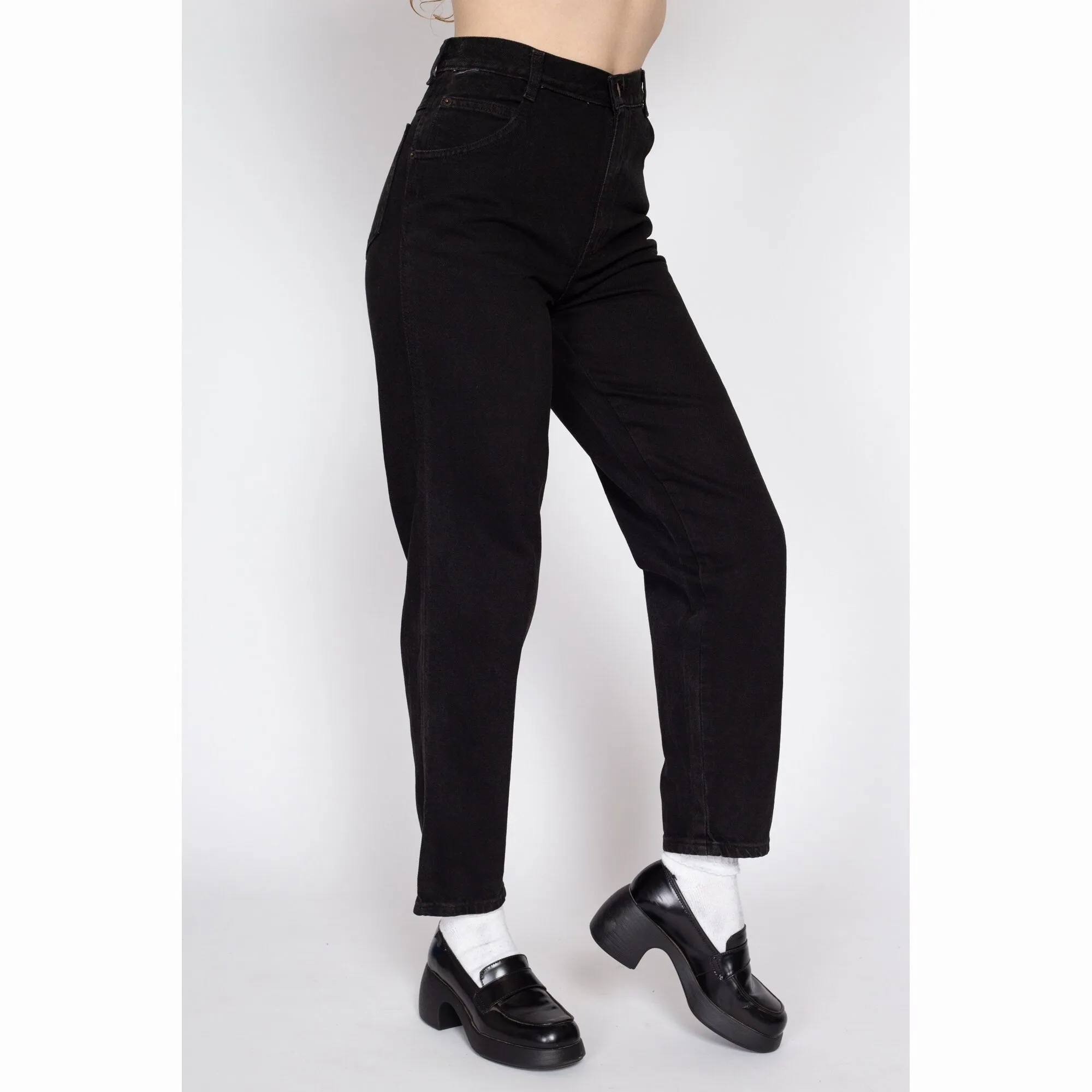 Medium 90s Gitano Black Denim Mom Jeans 29"