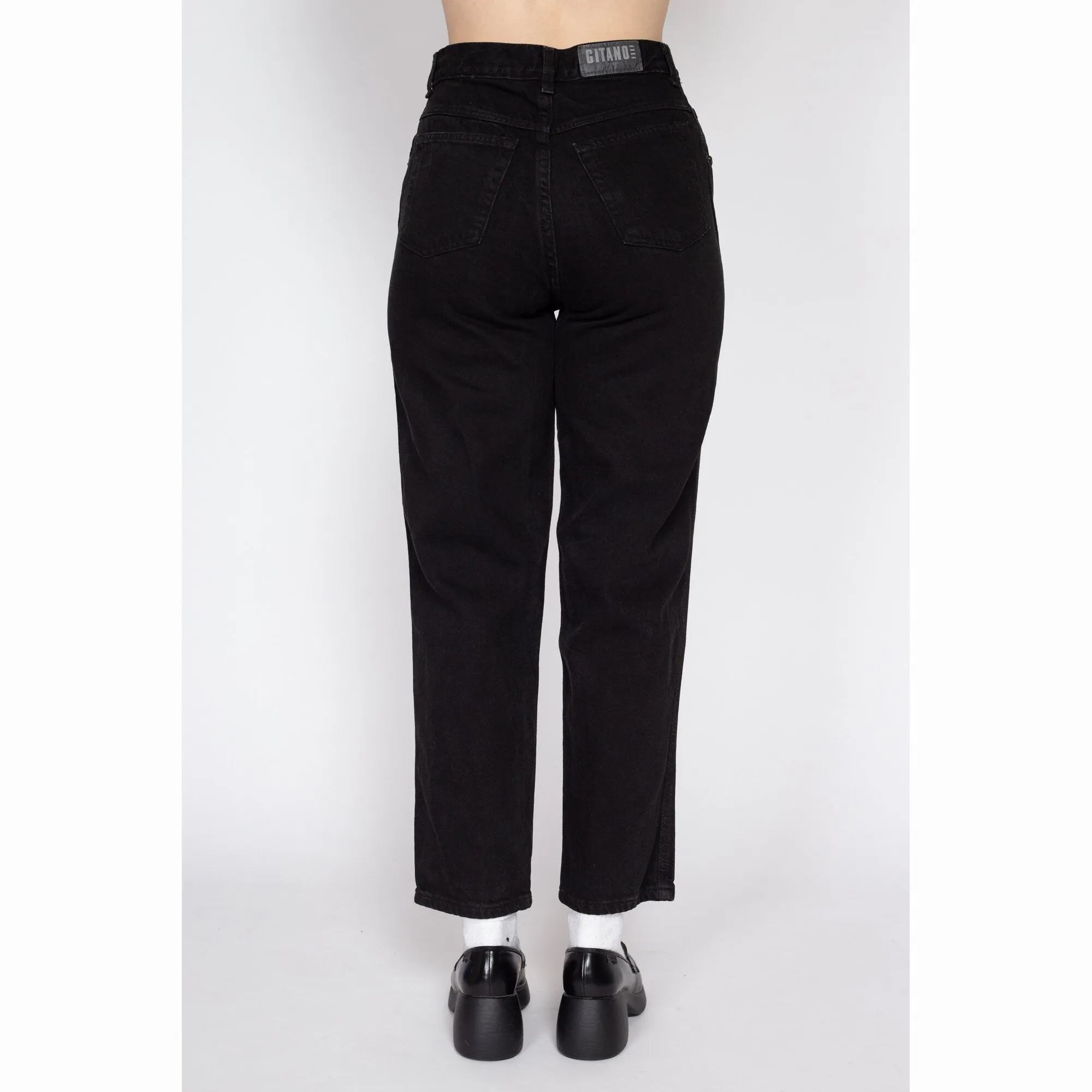 Medium 90s Gitano Black Denim Mom Jeans 29"