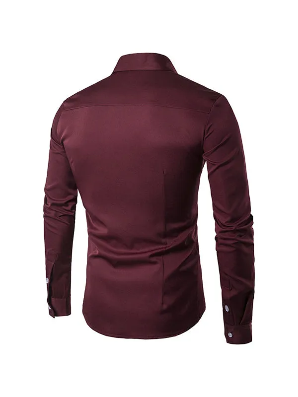 Men's Personalized Embroidered Long Sleeve Shirt