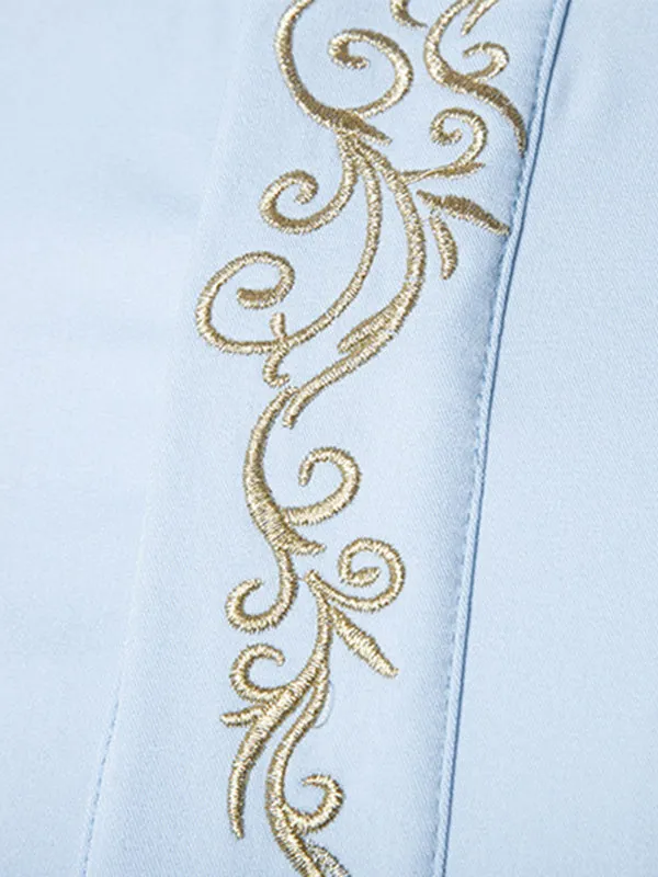 Men's Personalized Embroidered Long Sleeve Shirt