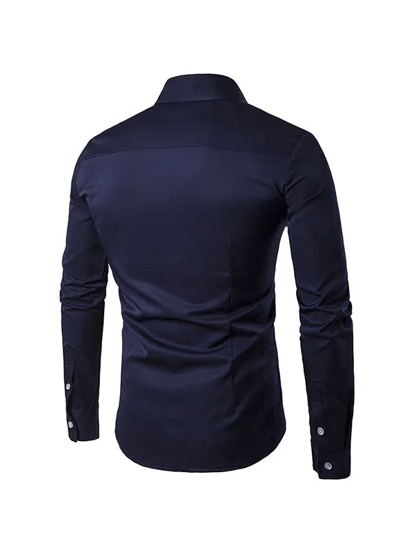 Men's Personalized Embroidered Long Sleeve Shirt