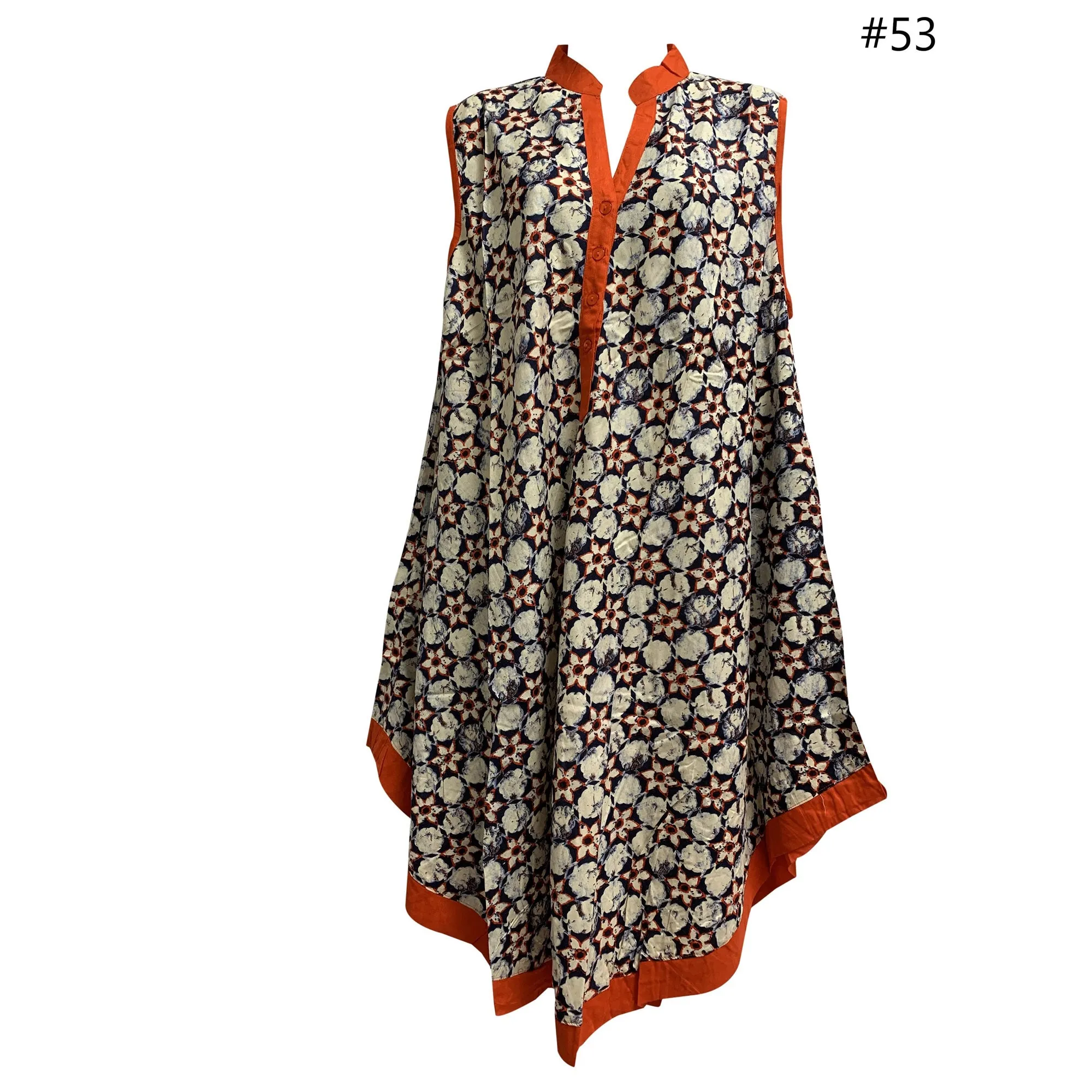 Missy Plus Sleeveless Floral Paisley Printed Collared Loose Summer Casual Dress With Pockets